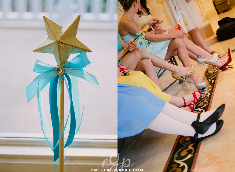 Disney Fairytale Wedding with Harry Potter touches & Disneybound Bridesmaids! - emilyrgilbert.com